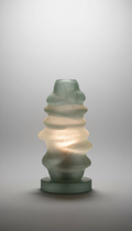 Cascade Glass Table Lamp with Layered Form